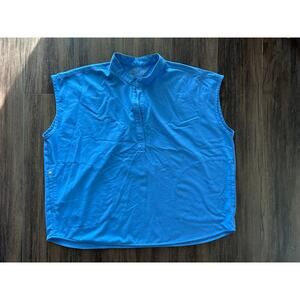 Women's Figs Rafaela Technical Collection Royal Blue Scrub Top XXL